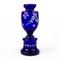 Art Nouveau Bristol Blue Glass Urn Vase 2