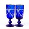 Bicchieri vittoriani smaltati blu Bristol, XIX secolo, set di 2, Immagine 2