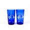 Bicchieri vittoriani smaltati blu Bristol, XIX secolo, set di 2, Immagine 4