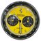 Horloge Murale à Cadran Jaune de Ferrari 1