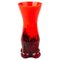 Vase Art Déco en Verre Rouge dans le style de Loetz 1