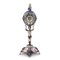 Antique 19th Century Viennese Enamel & Silver Allegorical Desk Clock, Austria 3