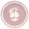 Lilac Jasperware Valentine Plate from Wedgwood 1