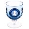 Blue Glass Cameo Prince Charles Portrait Goblet from Wedgwood 1