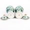 Chinese Family Green Porcelain Swirling Dragon Vases, Set of 2 5