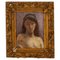 Art Nouveau Nude Portrait of a Woman, Early 20th Century, Oil Painting, Framed 1