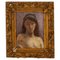 Art Nouveau Nude Portrait of a Woman, Early 20th Century, Oil Painting, Framed, Image 1