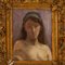 Art Nouveau Nude Portrait of a Woman, Early 20th Century, Oil Painting, Framed 2