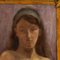 Art Nouveau Nude Portrait of a Woman, Early 20th Century, Oil Painting, Framed 3