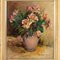 Belgian Artist, Still Life with Flowers, Oil Painting, Mid 20th Century, Framed 2