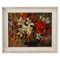Artiste Belge, Impressionniste Nature Morte aux Fleurs, Peinture à l'Huile, Encadrée 1