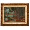 Paesaggio boschivo, dipinto ad olio, incorniciato, Immagine 1