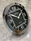 Officially Certified Silver Chrome & Black Wall Clock from Cartier, Image 2