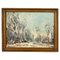 Belgian Artist, Winterscape, Oil Painting, Framed, Image 1