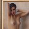 Ritratto di nudo, dipinto ad olio, incorniciato, Immagine 2