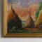 Belgian Artist, Haystacks Landscape, Oil Painting, 19th Century 4