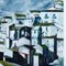 Frankey, Maisons de la Méditerranée, Milieu du XXe Siècle, Peinture à l'Huile 2