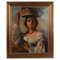 Portrait of a Portuguese Woman, Oil Painting, 19th Century, Framed 1