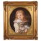 French Artist, Portrait of Young Boy with Cat, 19th Century, Pastel, Framed 1