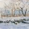 After Monet, Winterscape, Oil Painting, Image 4