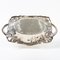 Art Nouveau Silver Plated Platter Tray with Raised Floral Motif from Whiskemann, Image 4