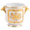 French Gilt Porcelain Planter Jardiniere Vase, Limoges 1