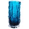 Whitefriars Aquamarine Glass Designer Vase by Geoffrey Baxter 1