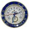 Officially Certified Chrome Gold and Blue Yacht Master II Wall Clock from Rolex 1