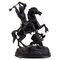 19th Century Cast Spelter Sculpture of Knight on Rearing Horse 1