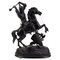 19th Century Cast Spelter Sculpture of Knight on Rearing Horse, Image 1