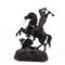 19th Century Cast Spelter Sculpture of Knight on Rearing Horse, Image 3