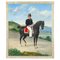 Phillip Schonhammer, German Officer on Horseback, 1836, Oil Painting, Framed 1
