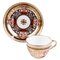 Taza de té y platillo georgiano inglés de porcelana fina Minton de principios del siglo XIX, Imagen 1