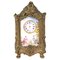 Rococo Carriage Clock with Watteau Romantic Scenes 1