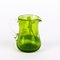 19th Century Victorian Mary Gregory Green Enameled Glass Pitcher Jug, Image 3