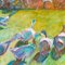 Hans Schwarz, Geese, Watercolour Painting 2