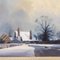 Marcus Ford, Snowy Landscape, Oil Painting, 20th Century, Framed, Image 2
