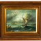 G Gaston, Tempest at Sea, Oil Painting on Panel, Framed 2