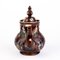 Große viktorianische Teekanne aus glasierter Keramik aus dem 19. Jh. von Measham 3