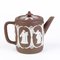19th Century English Neoclassical Jasperware Cameo Teapot from Adams & Bromley 3