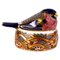 Fermacarte a nido d'uccello in oro 24 carati e porcellana di Royal Crown Derby, Immagine 1