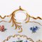 Plat Bavarois Floral Peint à la Main en Porcelaine Dorée 24 Carats, Allemagne 3
