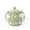 Neoclassical Green Jasperware Cameo Lidded Teapot from Wedgwood, Image 2