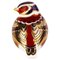 English 24 Karat Gold and Porcelain Sparrow Paperweight from Royal Crown Derby, Image 1