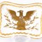 Französisches Napoleonisches Taschentablett aus Vergoldetem Limoges-Porzellan 2