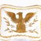 Französisches napoleonisches Taschentablett aus vergoldetem Limoges-Porzellan 2