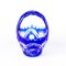 German Cut Crystal Cobalt Glass Basket 2