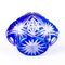 German Cut Crystal Cobalt Glass Basket 5