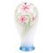 Porcelain Baluster Vase with Floral Decor by May Wei Xuei-Mei for Franz 1