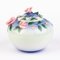 Porcelain Ball Vase with Roses Decor by May Wei Xuei-Mei for Franz 4
